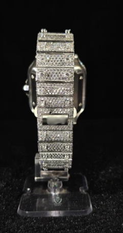 Moissanite Skeleton Watch